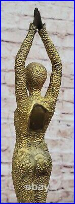 Chiparus Solide Bronze Sculpture Abstrait Art Déco Nouveau Figure