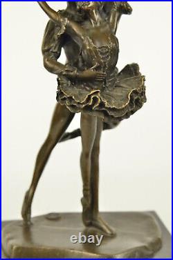 Couple Danseurs Dansant Ballet Véritable Bronze Sculpture Statue Art Nouveau