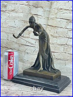 Danseur Espagnol Gypsy Danseuse Bronze Sculpture Figurine Art Nouveau Déco