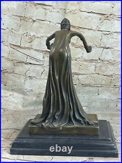 Danseur Espagnol Gypsy Danseuse Bronze Sculpture Figurine Art Nouveau Déco