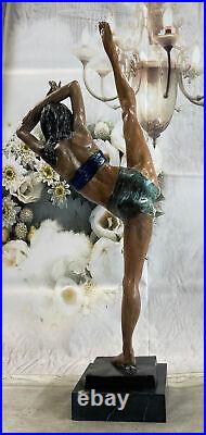 Danseuse Gymnaste Pure Bronze Figurine Statue Art Déco Nouveau 16 Sculpture Deal