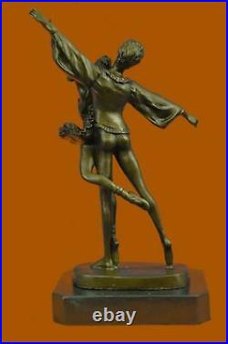 De Collection Art Bronze Sculpture Signe Original Ballerine Dancer Nouveau Solde