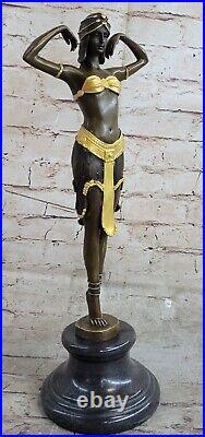 De Collection Bronze Sculpture Statue Style Art Nouveau 16 Grand Danseur Cire