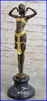 De Collection Bronze Sculpture Statue Style Art Nouveau 16 Grand Danseur Cire