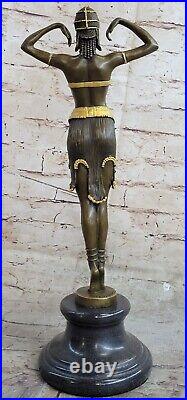 De Collection Bronze Sculpture Statue Style Art Nouveau 16 Grand Danseur Cire