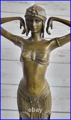 De Collection Bronze Sculpture Statue Style Art Nouveau 16 Grand Danseur Cire