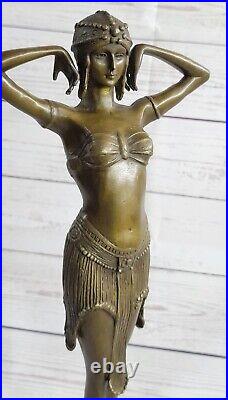 De Collection Bronze Sculpture Statue Style Art Nouveau 16 Grand Danseur Cire