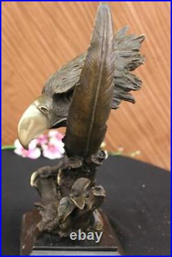 Détaillé Rare Aigle Marbre Sculpture Buste Bronze Tête Collection Art Déco Deal