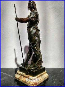 Émile Louis Picault (1833-1915) Sculpture H 32 cm Art Nouveau Honneur Patrie