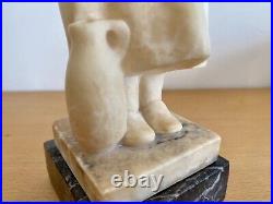 Ernst BECK sculpture fille marbre art nouveau deco jugendstil Vienne Autriche