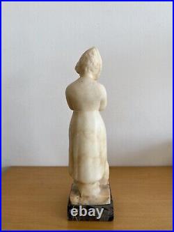 Ernst BECK sculpture fille marbre art nouveau deco jugendstil Vienne Autriche