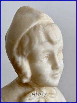 Ernst BECK sculpture fille marbre art nouveau deco jugendstil Vienne Autriche