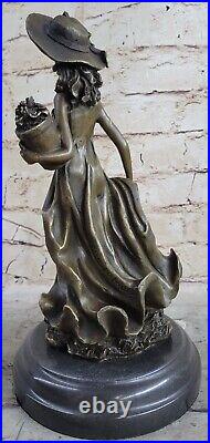 Érotique Autrichien Vienne Bronze Bédouin Fille Sculpture Art Déco Nouveau Décor