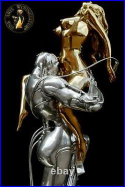 FINE ARTS Wohnkultur Sculpture en bronze Figure Techno Lover Métal Erotic
