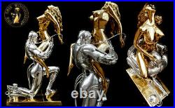 FINE ARTS Wohnkultur Sculpture en bronze Figure Techno Lover Métal Erotic