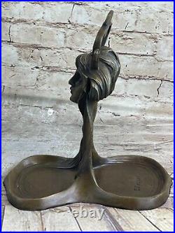 Fait Bronze Sculpture Solde Affaire Soap Plateau Bijoux Deco Nouveau Art