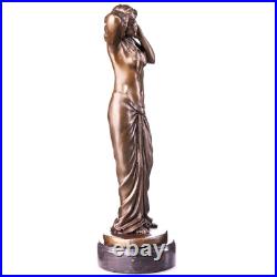 Figurine belle femme nue fait de bronze de style Art nouveau signée