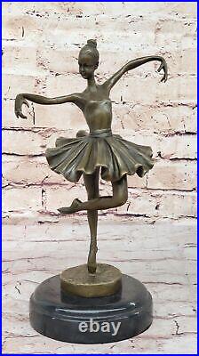 Fonte Bronze Danse Sculpture Par Milo Gracieux Ballet Danseuse Art Nouveau
