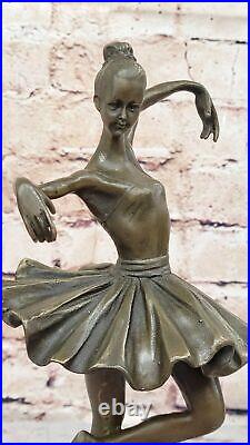 Fonte Bronze Danse Sculpture Par Milo Gracieux Ballet Danseuse Art Nouveau