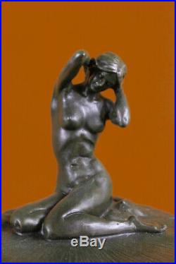 Français Art Nouveau Bronze Sculpture par Maurice Bouval Figurine Décor