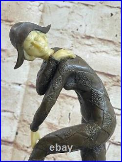 Français Bronze Art Déco Style Art Nouveau Femelle Sculpture Ouvre