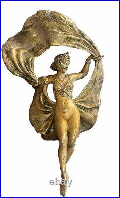 Franz Xavier Bergmann Nan Greb Danseuse Bronze Art Nouveau la jupe relevable