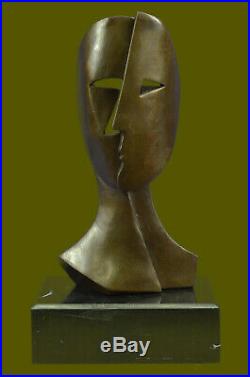 GIA Chiparus Bronze Massif Sculpture Abstrait Art Déco Nouveau Picasso Dali