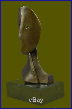 GIA Chiparus Bronze Massif Sculpture. Abstrait Art Déco Nouveau Picasso Dali