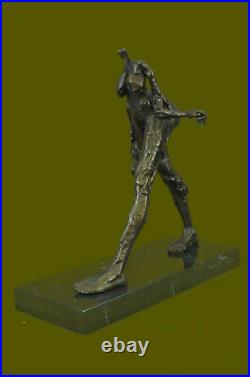 GIA Chiparus Bronze Massif Sculpture Abstrait Art Nouveau Figurine Dali Art Déco