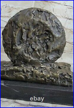 GIA Chiparus Solide Bronze Sculpture. Abstrait Art Déco Nouveau Figurine