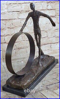 GIA Chiparus Solide Bronze Sculpture Abstrait Art Déco Nouveau Figurine