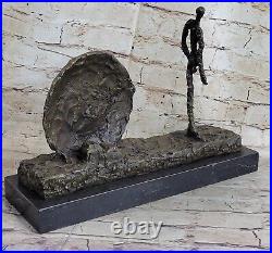GIA Chiparus Solide Bronze Sculpture Abstrait Art Déco Nouveau Figurine Dali