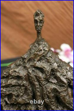 GIA Grand Tête Bronze Sculpture Abstrait Art Déco Nouveau Figurine Fin Solde