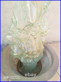 Grandes sculptures déesses en verre thermoformé époque Art nouveau Art Déco