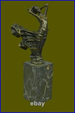 Gypsy Dancers Bronze Sculpture Art Nouveau Marbre Figurine Déco Décor Maison Nr