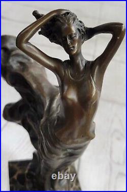 Gypsy Danseurs Bronze Sculpture Style Art Nouveau Marbre Figurine Deco Maison