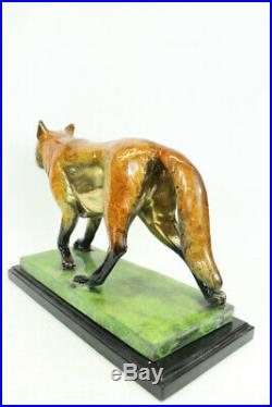 Jeu de Trône Limitée Numérotée Loup Art Déco Bronze Sculpture Marbre Figurine
