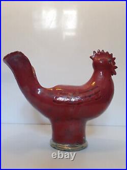Joseph Milazzo (attribué) Vallauris Vase sculpture émail irisé art nouveau
