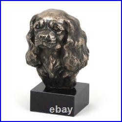 King Charles Spaniel, statue miniature / buste de chien, limitée, Art Dog FR