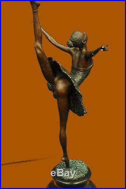 Large Prima Ballerine Bronze Sculpture Style Art Nouveau Deco Figurine uvre
