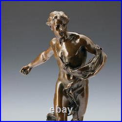 Le semeur J. B. Germaine Um 1900 Art Nouveau Bronze Sculpture Statue De