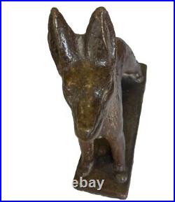 Marcel Derny Signe Superbe Sculpture Animaliere En Terre Cuite 1900 Art Nouveau