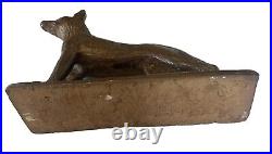 Marcel Derny Signe Superbe Sculpture Animaliere En Terre Cuite 1900 Art Nouveau