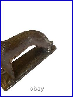 Marcel Derny Signe Superbe Sculpture Animaliere En Terre Cuite 1900 Art Nouveau