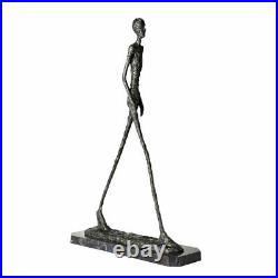 Marche homme Statue Bronze Giacometti abstrait squelette Sculpture Art