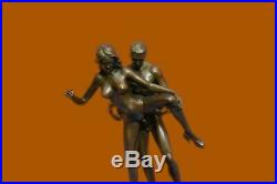 Neuf Bronze Sculpture Chair Art Sexe Statue, Femelle Sexuel Érotique Qualité