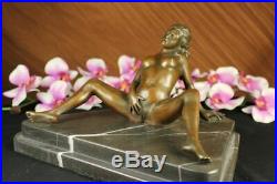 Nouveau Bronze Sculpture Nude Art Sex Statue, Femelle Sexuelle Érotique Qualité