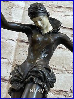 Original Nick Gypsy Danseuse Bronze Sculpture Figurine Art Déco Nouveau Lost Wax