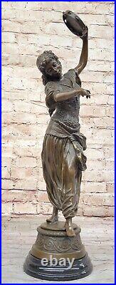 Original Véritable Bronze Sculpture Bouay's Art Nouveau Dansant Gypsy Danseuse