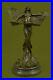 Ouest-Pure-Bronze-Marbre-Fairy-Nymphe-Ange-Statue-Art-Deco-Sculpture-Figurine-01-mbhv